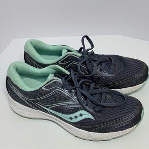 Saucony Women's Athletic Shoes - Dark Gray and Mint